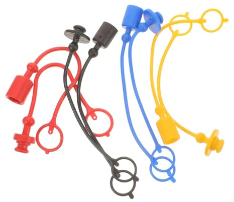 Tappi Plastica per Iso7241a Idraulico Antipolvere Innesto 4 Rapido Set | 1 Cappuccio Maschio e 1 Femmina per Set , Anello di Ritenzione Integrato , Chiusura Sicura