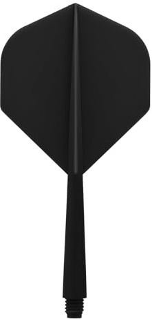 Veebmys 12 Pezzi Alette con Asta, Accessori Freccette, Struttura Integrata Plastica Filettatura 2BA 75 mm, Design Monoblocco per Allenamento Gioco Bersaglio Dartboard, Famiglia, Club