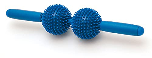 SISSEL Spiky Twin Roller zur Körpermassage Ball Igel Noppen Gerät Massage blau