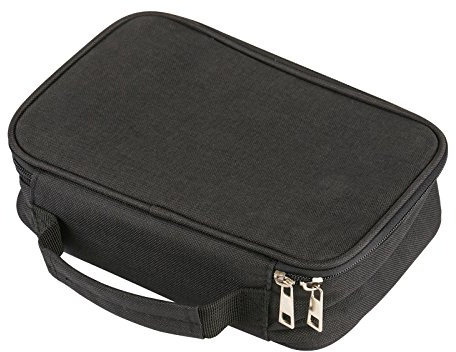 Kesote Federmappe Federmäppchen 72 Slots Federtasche Große Kapazität Bleistift Beutel Abnehmbar Stiftemappe für Mädchen Jungen Einschulung Schulanfang (Schwarz)