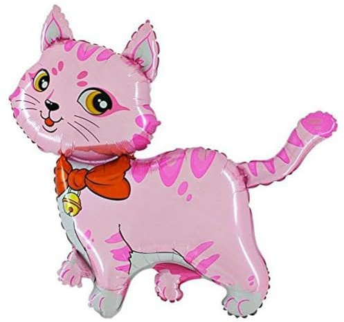 Ballonim® Katze pink ca. 80cm Luftballons Folienballon Party DekorationGeburtstag