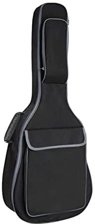 PJRYC 36/38/39/40/41 Zoll Guitar Gig Bag Doppel Schultergurte Gepolsterte Baumwolle Weiche Hülle Gitarre Rucksack (Color : 40 41 Inch Black)