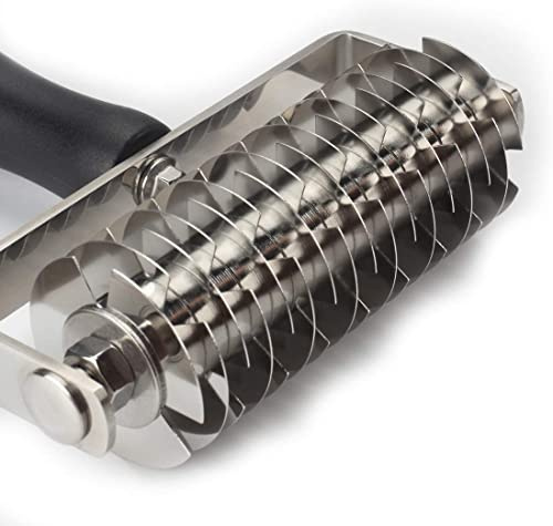 Coltello a reticolo, in acciaio inox, professionale, per biscotti, pizza, pane, pasticceria, grata e crosta, adatto per utensili da cucina per torte e pane