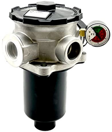 FR6 Series Tank Top Rücklauffilter 25 Mikron 4 Löcher 2,5 cm BSP 110 l/min kein Luft Entlüfter c/w Schnellzugriff Einfüllkappe