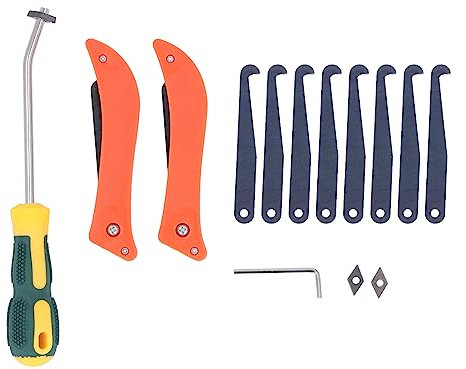 Grout Removal Tool, 14 Pcs Contains Grout Saw Knife Set, Caulking Edge Tool Grout Cleaner for Joints Seams Corner, Edges Caulking Tool Kit for Ceramic Tile