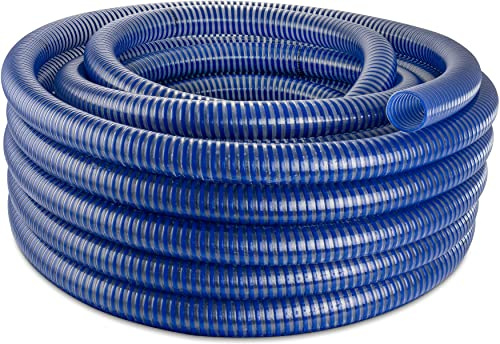 Poppstar sugslang 1 tum spiralslang (25 meter vattenslang med 25mm innerdiameter) UV-resistent vakuum- och trycktålig