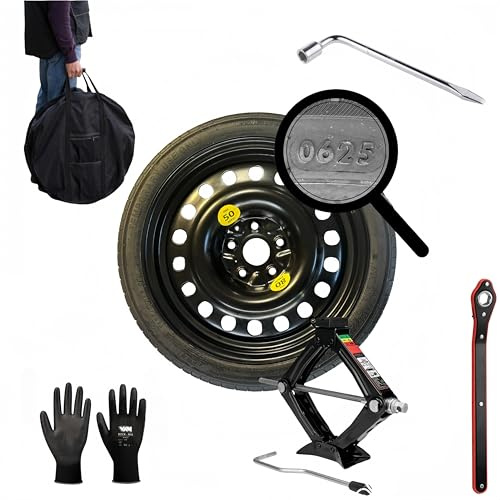 17 Zoll ROOT ROOT KOMPATIBEL MIT VW GOLF 7.8 T-ROC, PASSAT, CADDY, TOURAN MIT SCHLÜSSELWACHSTREIBER UND TASCHE 125/80R17