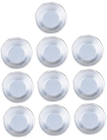 PRETYZOOM 10St easy putz easy-clean Mini-Muffins Flicken aufbügeln Backform Pasteten antihaftbeschichtete Tortenformen Eierkuchenformen kann Muffinblech Backgeschirr Metall