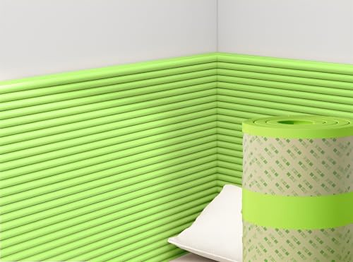 GZGLZDQ Paneles Decorativos para Pared, Esponja Cabezales Cama Matrimonio, Cabeceros Acolchados para Dormitorio, Sala De Juegos, con Protección contra El Calor Y El Frío(Green,60cm x 2m)