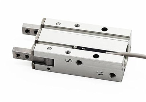 BIQSYVTM Doppeltwirkender pneumatischer Greifer der Serie MHY2, SMC-Ersatz-Fulcrum-Finger-Luftzylinder, 10D/16D/20D/25D, 180-Grad-Winkel (Color : MHY2-20D)