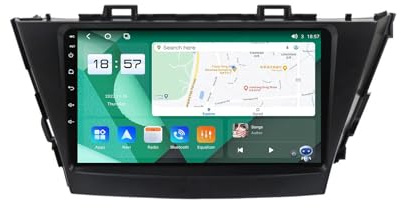 Android 12 Car Stereo 2 Din para Toyota Prius Plus V Alpha LHD RHD 2012-2017, pantalla táctil de 9 pulgadas Radio de coche Carplay/Android Auto GPS BT 5.0 FM AM Radio DSP DAB+ RDS SWC Cámara de respal