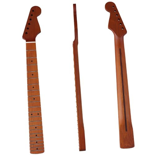 E-Gitarre ST Hals 6 Saiten 21 Bünde Gerösteter Ahorn Matt Oxbone Sattel Gitarrenhals Musikinstrumentenzubehör