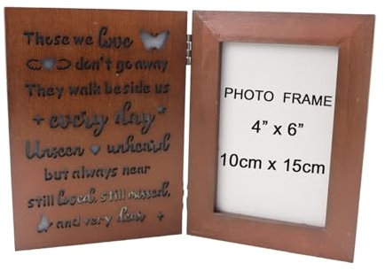 MEIBAOGE Picture Holder Illuminated Picture Frame with Adjust Led Light Romance Wood Photo Display for Home Decoration