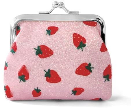 Kiss-lock Coin Purse for Girls Women Mini Change Purses Kids Cute Small Coin Pouch Tiny Coin Wallet Key Holder