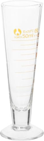 BEBEMOKO Vaso Medidor De Vidrio Grueso De Alta Resistencia Al Calor y Base Estable Adecuado Para Medición De Líquidos Laboratorio De Química