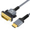 AXFEE Cable Adaptador HDMI-DVI, 1 m Cable Adaptador HDMI a DVI, Cable Adaptador de HDMI-A a DVI (Macho), Bidireccional de 1080P, Chapado en Oro, para TV Proyector PC, 1 Unidad, Gris Plata