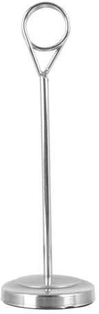 NAMOARLY Puesto De Menú De Acero Inoxidable Porta Tarjetas De Mesa Soporte De Letreros De Mesa