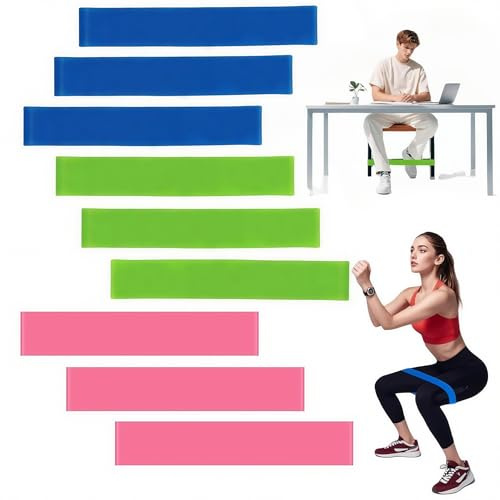9 Pièces élastique Chaise Tdah Bandes Elastiques pour Pieds de Chaise Elastique de Chaise pour Enfants avec Pieds Agités, TDAH, Autisme, TDAH (Vert, Bleu, Rose) Chaise Elastique Tdah Elastique Chaise
