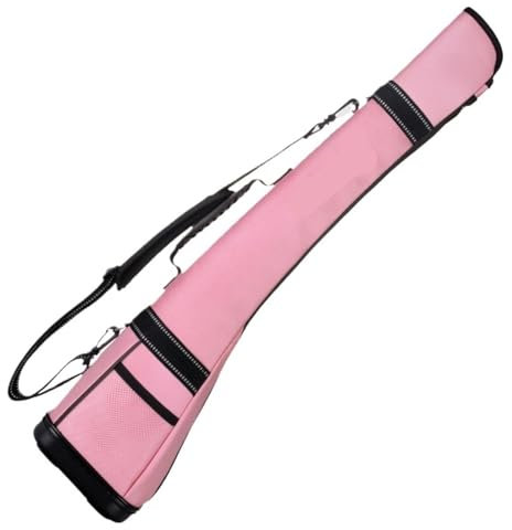 NihaoWXM Golf-Reisetasche Herren- und Damen-Golftasche, Halbpack, Outdoor, langlebig, Golf-Reisetasche, faltbar, leicht für Golfschläger/Reisen(Pink)