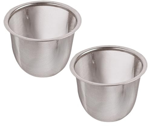 Kaaruisi 2 pièces en acier inoxydable infuseur à thé pour feuilles de thé en vrac, maille fine, théière, passoire pour café et préparation de boissons