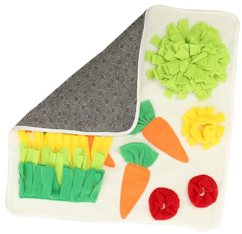 Gatuida Hamster Schnüffelmatte Mit Rutschfestem Boden Feinem Material Hasenform Langsame Fütterungsmatte Für Kleine Haustiere Kaninchen Und Meerschweinchen Trainings Und Suchspielzeug Für Haustiere