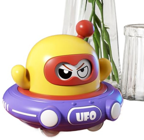 Genérico Juguetes De Platillo Volante De Retroceso - Platillo Volante Rebotante con Diseño Espacial para Niños | Juegos Exteriores E Interiores para Patio Jardín Habitación Infantil Y Parque