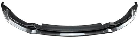 Aileron Avant Voiture Kit becquet Pare-Choc Avant pour BMW F80 for M3 F82 F83 for M4 2015-2020 Noir Brillant/Aspect Carbone Accessoires Automobiles Choc Avant Lame(Look de Carbone)