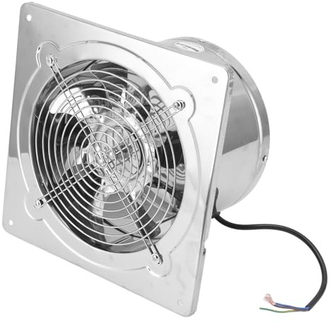 Taidda Estrattore da Bagno da 52 W Ventilatori di Scarico da Bagno Efficienti Ventilatore da Parete Silenzioso per Aspiratore da 9,8x9,8 Pollici