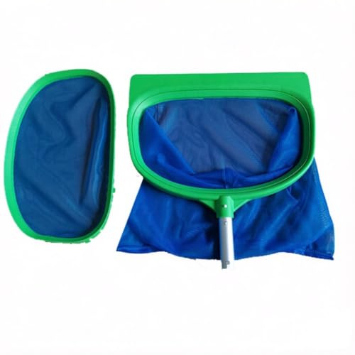 Pool Kescher,Skimmer Pool Kescher 2 in 1,Teichkescher Feinmaschig Algen,Kescher Pool mit Tiefes und Flaches Netz Austauschbar,Professionellen Poolkescher,Schwimmbad Skimmer Netz,für Teich,Aquarium,Spa