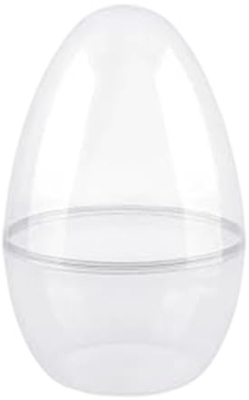 Generisch Ostereier zum Befüllen, 30cm Plastik Ostereier zum Befüllen von Leckereien, Transparent Osterei Groß Plastikeier zum Befüllbare, Ostern Eier für Party, Jagd, Korbfüller, Basteln, Geschenk