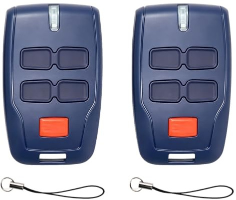 RNPKZ Telecomando per porta del garage BFT Mitto 2 B RCB, telecomando 433 MHz per apricancello BFT 2 canali 4 tasti rolling code adatto per Rolling BFT Mitto 2, Kleio, Ghibli, TRC 2, Kleio (2 pezzi)