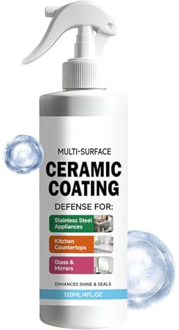 Rivestimento Ceramico per Casa Sigillante Lucidante 120 ml di Lunga Durata | Spray Detergente Per Acciaio Inossidabile Per Piani Doccia Acqua Fornelli Armadietti Lavelli Piastrelle Elettrodomestic