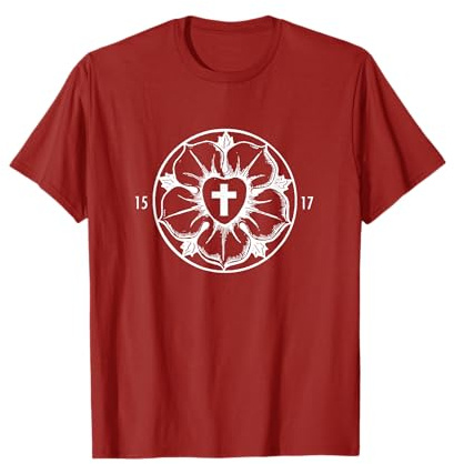 Lutherrose 1517 Motiv für Freunde der Reformation T-Shirt