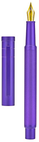 Hongdian Violett Wald Füllfederhalter Extra Feine Spitze Füller Klassisches Design mit Konverter und Metall Geschenkbox
