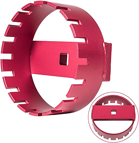 69800 Kraftstoffpumpenbuchse Kraftstofftank Verriegelungsring Entfernungswerkzeug Kompatibel mit Volvo S60 2001-2009, S80 1999-2006, V70 2001-2007, XC70 2003-2007 und XC90 2003-2014 | Aluminiummaterial, kompatibel mit Volvo S60 2001–2009, S80 1999–2006, V70 2001–2007, XC70 2003–2007 und XC90 2003–2014