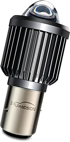 Ruiandsion BA20D - Lampadina LED bianca 12-80 V H6 Hi/Lo Beam LED Super Bright Chip CSP con proiettore di ricambio per moto, confezione da 1