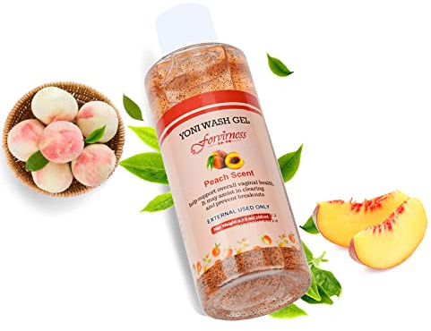 forvirness Feminine Wash for Women pH Balance, Peach Yoni Wash with Coconut Oil, Aloe Vera Extract, 6.7 fl.oz Intimate Wash