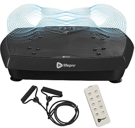 Pedana vibrante Lifepro con punti di agopuntura magnetici - Piattaforma vibrante per tutto il corpo per principianti e recupero - Ideale per il drenaggio linfatico e la tonificazione muscolare