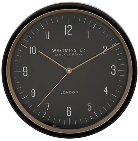 Atmosphera Sven Uhr, Durchmesser 29 cm, Schwarz