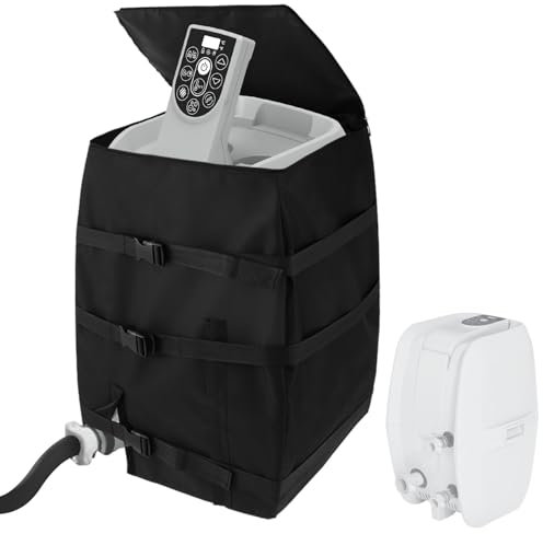Hot Tub Spa Heater Pump Cover,16.9x14.96 x 21.2in Heavy Duty Inflatable Hot Tubs Pump Covers with Zipper Waterproof Dustproof Hot Tub Insulated Pump Covers for Square Hot Tubs Spa Heater Pump