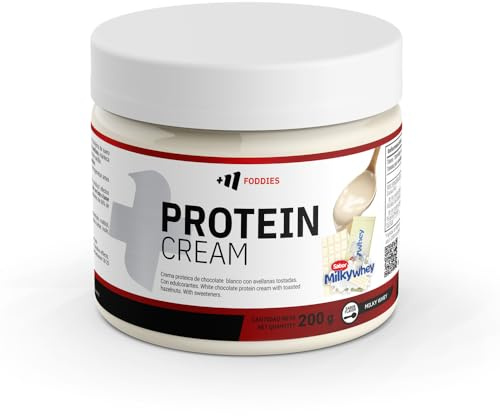 MASmusculo - Protein Cream - 200 g - Choco Blanco Milkywhey - Crema Proteica - Snack Saludable - Aislado Proteína de Suero de Leche - Complejo Multienzimático - Perfecto para Postres o Merienda