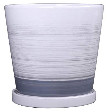 Fiori di ceramica, Vasi da fiori Stile europeo Vaso da fiori alto extra large in ceramica rotondo Design semplice Vaso for piante grasse/vaso for cactus Vaso da fiori Ci sono 3 dimensioni di vasi da f