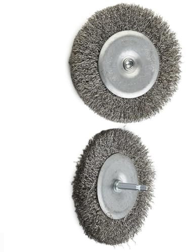 Daaxing 2PCS Electric Joint Brush Replacement Brush Wire Brush Set,6mm Diameter Shank Wire Brushes For EFB 400 Blister and EFB 401 Blister