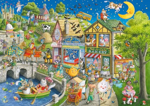Ravensburger Mother Gooseville 1000 Piece Jigsaw Puzzle for Adults and Kids Age 12 Years Up