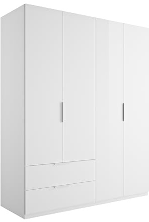 AVANTI TRENDSTORE - Paciano - Armadio con 4 ante a battente e 2 cassetti, in legno laminato in diversi colori Dimensioni LAP ca. 162,2x200x58cm
