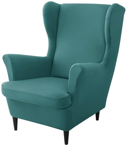 Set di 2 poltrone moderne in seta latte con cuscino