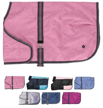 NETPROSHOP Pferdedecke Warme Fohlendecke 100g die Mitwächst - Atmungsaktiv, Wasserdichtigkeit, 600D, Groesse:80, Farbe:Cherry Pink