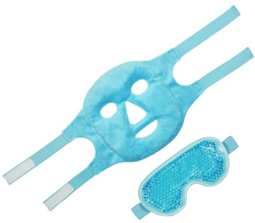 Masque Oculaire à Compresse Froide en Gel Pvc 1 Set | Masque Oculaire à Compresse Froide, Soulagement du Gonflement des Ballonnements, Usage Maison et Bureau