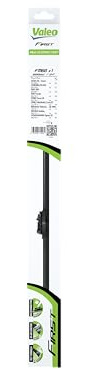 VALEO First - FM60 - Libre visión clara y rendimiento con la escobilla limpiaparabrisas plana para cada conducción 600 mm - Delantera - 1 Escobilla limpiaparabrisas - 575008
