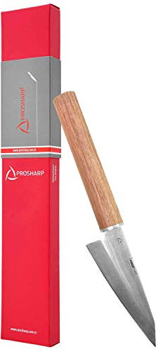 PROSHARP Pirge Couteau De Cuisine Traditionnel Japonais Professionnel | Couteau A Sushi En Acier Inoxydable | Haut De Gamme | Résistance a la Corrosion | Poignée Ergonomique en Bois de Rose (Honesuki)